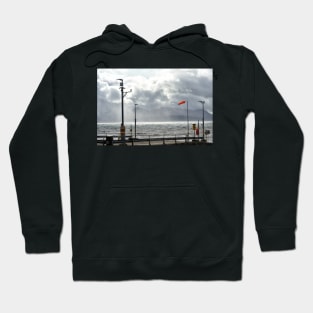 Bad weather sweeping over the Isle of Arran and Claonaig, Scotland Hoodie